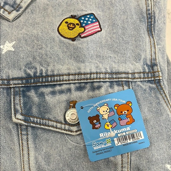 Rilakkuma San-X Original 20th Anniversary USA Tour Limited Denim Jacket - Picture 3 of 9